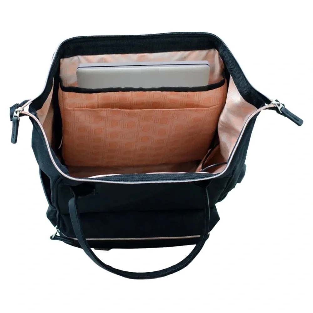 Olympia Melody 16" Black/Rose Gold Backpack - Picture 4 of 8